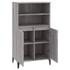 vidaXL Highboard Grau Sonoma 60x36x110 cm Holzwerkstoff