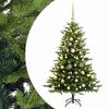 vidaXL K&uuml;nstlicher Weihnachtsbaum mit Weihnachtskugel 150 cm 150 LEDs