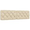 vidaXL Kopfteil-Kissen Creme 180 cm Stoff