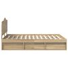 vidaXL Bettrahmen Sonoma-Eiche 150 x 200 cm Massives Kiefernholz