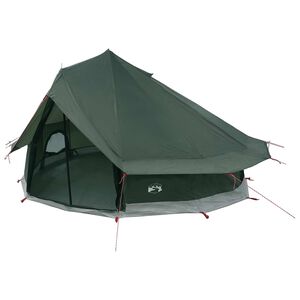 vidaXL Tipi Zelt 18 Personen Armeegr&uuml;n Polyester und Stahl