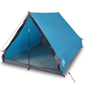 vidaXL Camping-Keilzelt 2 Personen Blau Wasserdicht