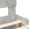 vidaXL Bettrahmen mit Kopfteil Beton Grau 135 x 190 cm Holzwerkstoff