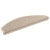 vidaXL Stufenmatten 15 Stk. 65x21x4 cm Hellbeige Halbrund Gro&szlig;
