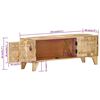 vidaXL TV-Schrank 110x30x40 cm Massivholz Mango