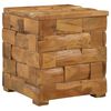 vidaXL Aufbewahrungshocker Braun 40 x 40 x 45 cm Massivholz Teak