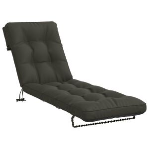vidaXL Sonnenliege Kissen VIANEN 100 % Polyester Anthrazit