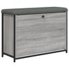 vidaXL Schuhbank mit Klappe Grau Sonoma 82x32x56 cm