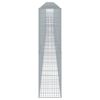 vidaXL Gabione mit Deckel 1100x50x200 cm Verzinktes Eisen