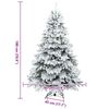vidaXL K&uuml;nstlicher Weihnachtsbaum mit 300 LEDs Wei&szlig; 180 cm PE und PVC