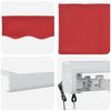 vidaXL Markise Rot 350 x 250 x 165 cm Polyester und Aluminium