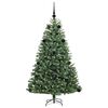 vidaXL K&uuml;nstlicher klappbarer Weihnachtsbaum mit 150 LEDs Gr&uuml;n 150 cm