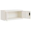 vidaXL Aktenschrank Wei&szlig; 90x40x145 cm Stahl