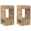 vidaXL Beistelltisch 2 Stk. Artisan-Eiche 30 x 30 x 56 cm