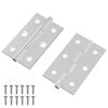 vidaXL Scharnier Uni 2 Stk. Silber 58 x 35 x 1 mm Stahl
