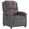 vidaXL Massage-Relaxsessel, Stoff, Dunkelgrau