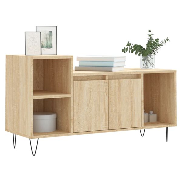 vidaXL TV-Schrank Sonoma-Eiche 100x35x55 cm Holzwerkstoff