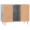 vidaXL Badschrank Betongrau 80x33x60 cm Holzwerkstoff