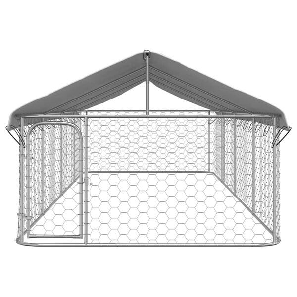 vidaXL Outdoor-Hundezwinger mit Dach 600x200x150 cm