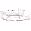 vidaXL Ausziehbares Tagesbett ohne Matratze Wei&szlig; 80x200 cm