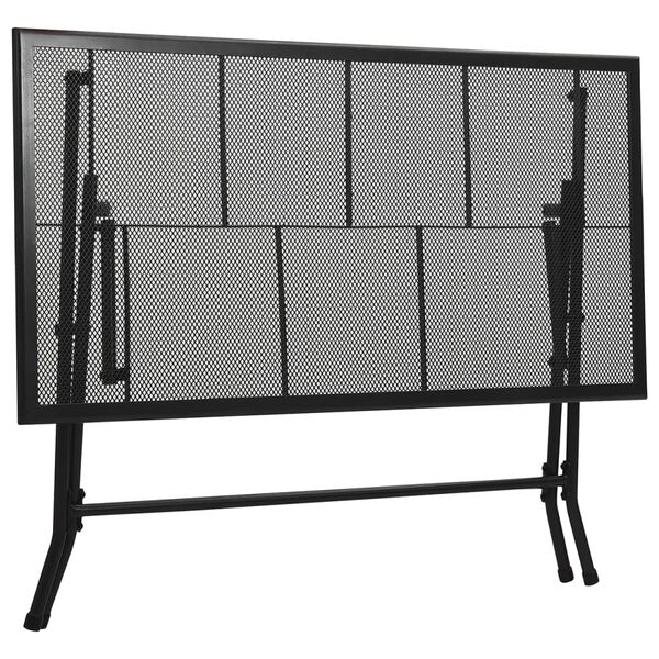 vidaXL 3-tlg. Garten-Essgruppe Stahl Anthrazit