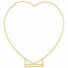 vidaXL Hochzeitsbogen Gold 195 x 35 x 211 cm Stahl