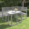 vidaXL 2-tlg. Bistro-Set Massivholz Akazie Grau