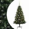 vidaXL K&uuml;nstlicher Weihnachtsbaum mit Kugel 150 cm 150 LEDs
