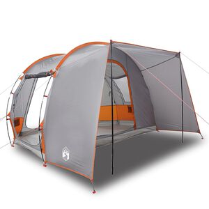 vidaXL Autozelt 2 Personen Grau und Orange Wasserfest