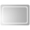 vidaXL LED-Badezimmerspiegel Transparent 70 x 50 cm Geh&auml;rtetes Glas