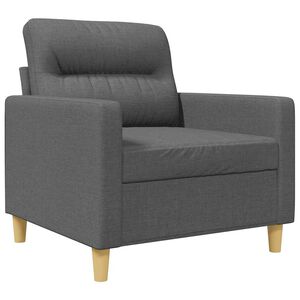 vidaXL Sofasessel Dunkelgrau 60 cm Stoff