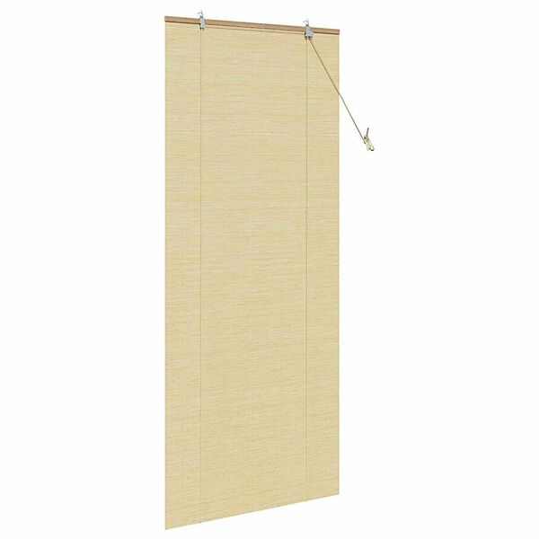vidaXL Rollo mit Vorh&auml;ngen Natur 90 x 220 cm Bambus