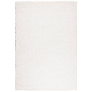 vidaXL Teppich Shaggy Hochflor Modern Creme 140x200 cm