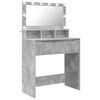 vidaXL Schlafzimmer-Frisiertische Beton Grau 80 x 39,6 x 135 cm