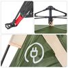 vidaXL Campingzelt 4 Personen Grün Quick Release