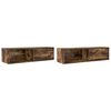 vidaXL TV-Schr&auml;nke 2 Stk. R&auml;uchereiche 100x31x25,5 cm Holzwerkstoff