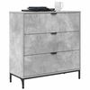 vidaXL Sideboard Beton Grau 79,5 x 33 x 82 cm Holzwerkstoff