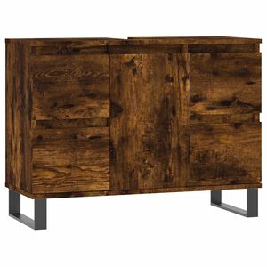 vidaXL Badschrank R&auml;uchereiche 80x33x60 cm Holzwerkstoff