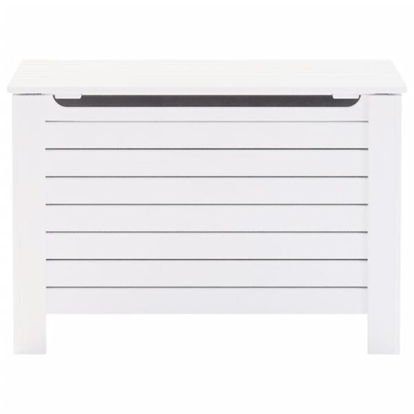 vidaXL Truhe mit Deckel RANA Wei&szlig; 100x49x54 cm Massivholz Kiefer