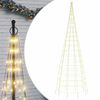 vidaXL LED-Weihnachtsbaum 550 LEDs Warmwei&szlig; 300 cm