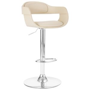 vidaXL Barhocker Wei&szlig; Kunstleder