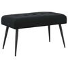 vidaXL Bank mit Knopfheftung Schwarz 80 x 40 x 46 cm Samt