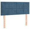 vidaXL Boxspringbett mit Matratze Dunkelblau 90x200 cm Samt