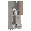 vidaXL Highboard Grau Sonoma 69,5x34x180 cm Holzwerkstoff