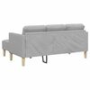 vidaXL Sofa Set mit Kissen Wolkengrau Polyester