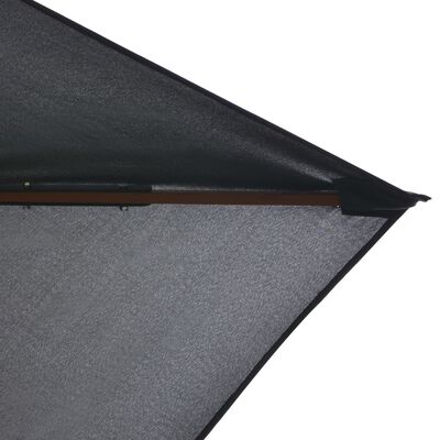 vidaXL Sonnenschirm mit Holz-Mast 200×300 cm Anthrazit