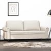 vidaXL 2-Sitzer-Sofa Creme 140 cm Kunstleder