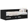 vidaXL Tagesbett Schwarz Eichen-Optik 90 x 200 cm Holzwerkstoff