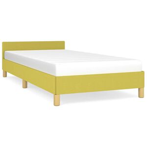 vidaXL Bettgestell ohne Matratze Gr&uuml;n 100x200 cm Stoff