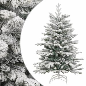 vidaXL K&uuml;nstlicher Weihnachtsbaum Klappbar Beschneit 120 cm